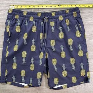 Hurley Shorts‎ Size M Boardshorts With inner lining Pineapple Design Purple